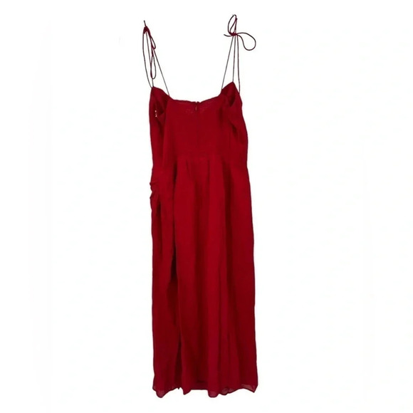 NEW Reformation Koutney Red Midi Dress B1542 - Picture 5 of 6